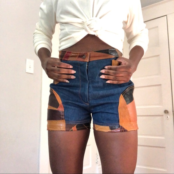 70s jean shorts